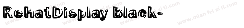 ReHatDisplay Black字体转换